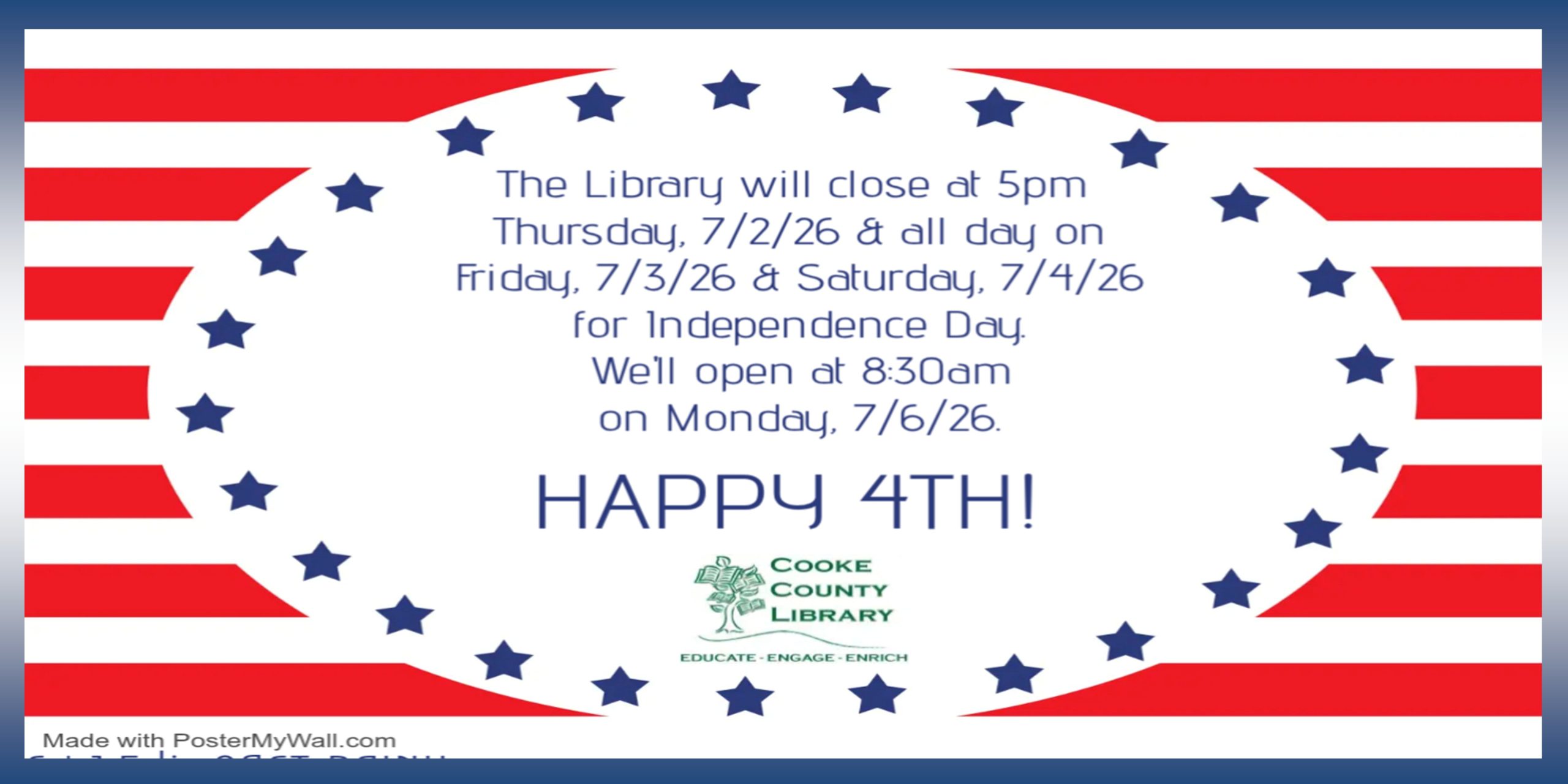 July 4th Closing
