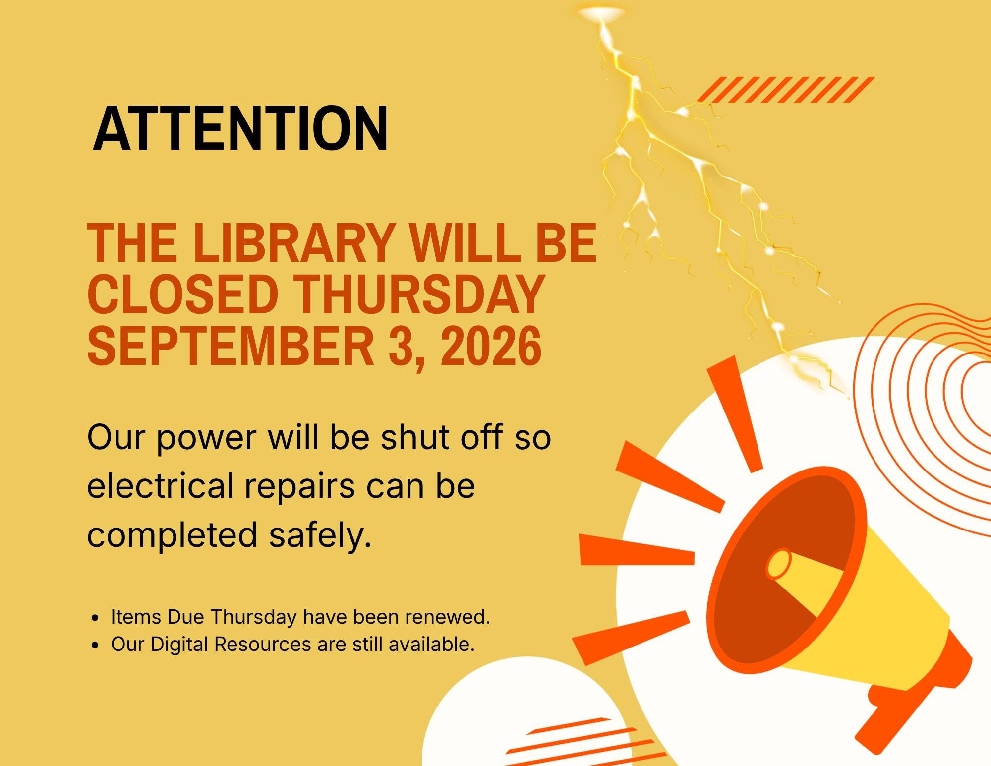 library closing